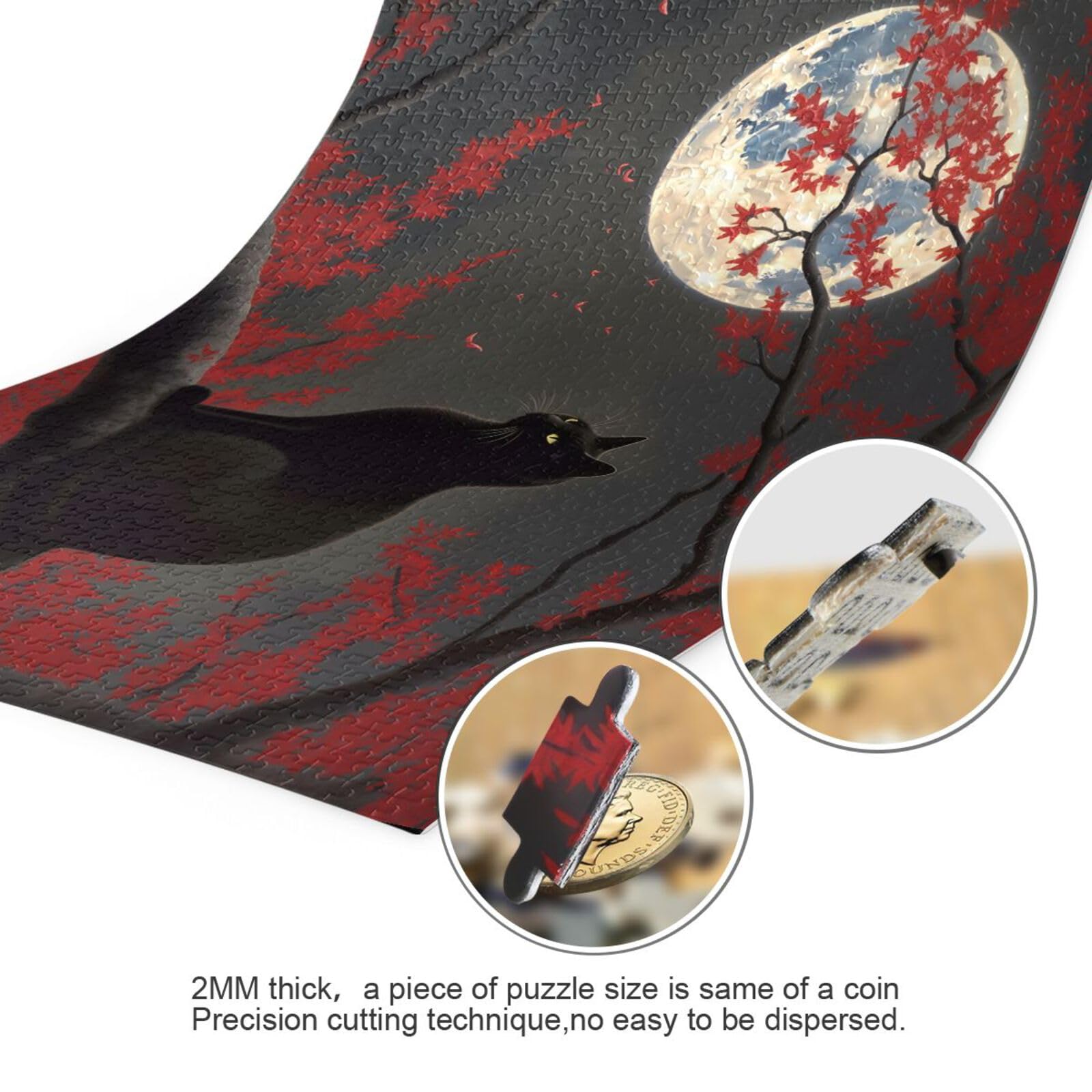 その他 SEI illustration by CABA 1/6 Amazon.com: XYMZR Jigsaw Puzzle 500 Piece, Black Cat Sit in Branch